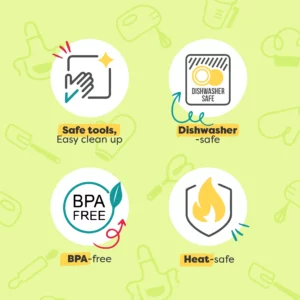 6 Piece Kids Cutting Board and Knife Set