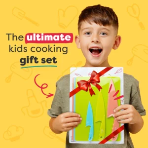 6 Piece Kids Cutting Board and Knife Set