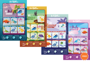 Chore Charts: 5-7 Year Old - Dinosaur (8x10 Portrait)