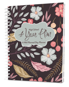 Well Planned Day: High School 4 Year Plan (2025-2029) - Apple Blossom
