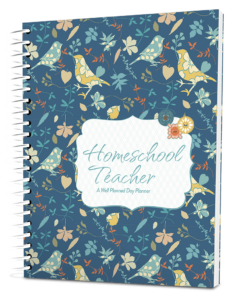 Well Planned Day: Homeschool Planner - Applique Portrait (3-4 Students)