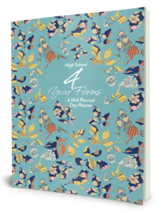 Well Planned Day: High School 4 Year Forms - Applique