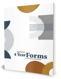 Well Planned Day: High School 4 Year Forms - Mid Century