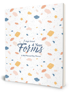 Well Planned Day: High School 4 Year Forms - Venetian