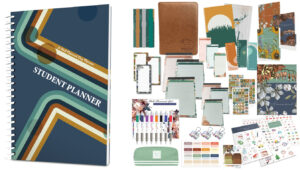 ULTIMATE STUDENT BUNDLE: Well Planned Day: Student Planner (Grades 3-8)  - Mid Century