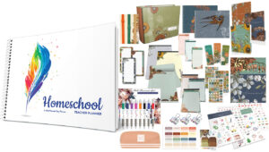 ULTIMATE BUNDLE - Well Planned Day: Homeschool Planner - Arts and Crafts  Landscape (5-6 Students)