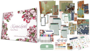 ULTIMATE BUNDLE - Well Planned Day: Homeschool Planner - Apple Blossom Landscape (5-6 Students)